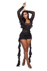 Bum Bum Romper Black