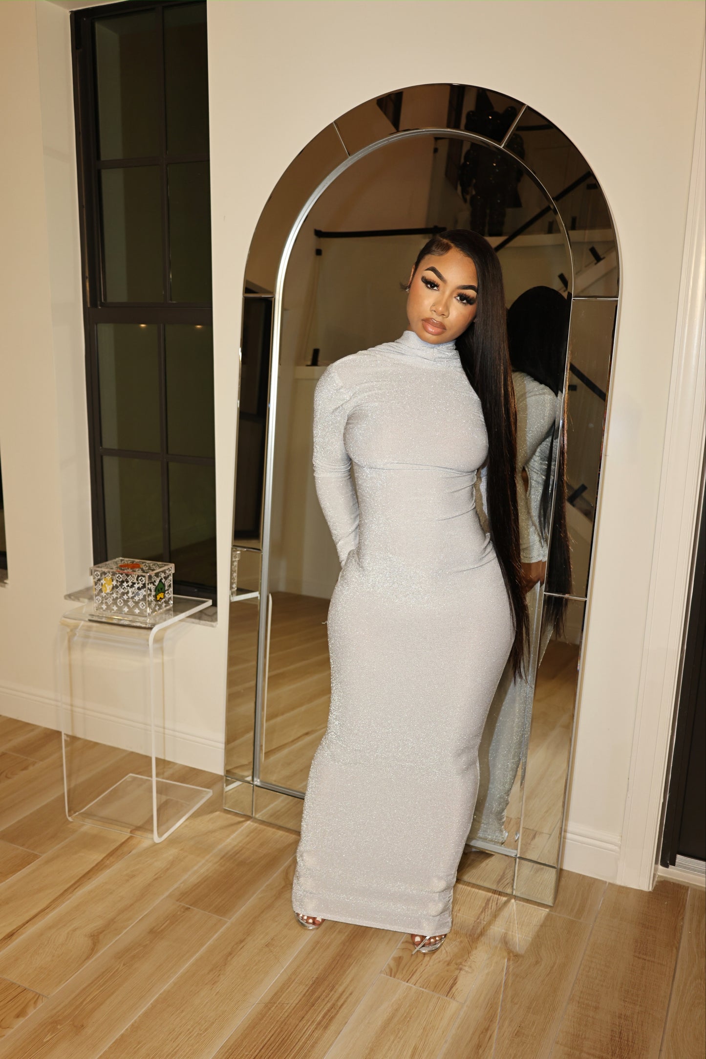 Dirty French Dress Silver