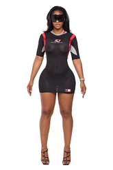 Court Side Football Dress Black