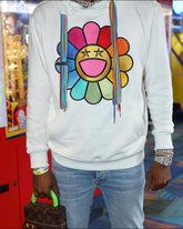 Raw Flower Hoodie White