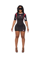 Court Side Football Dress Black