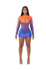 Fast Pace Racer Dress Orange