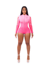 Fast Pace Racer Suit Pink