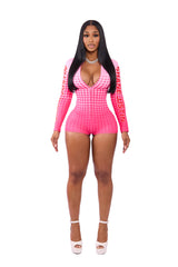 Fast Pace Racer Suit Pink