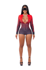 Fast Pace Racer Suit Red