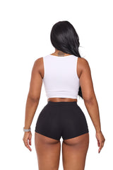 Signature Crop Tank White