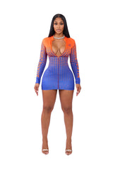 Fast Pace Racer Dress Orange