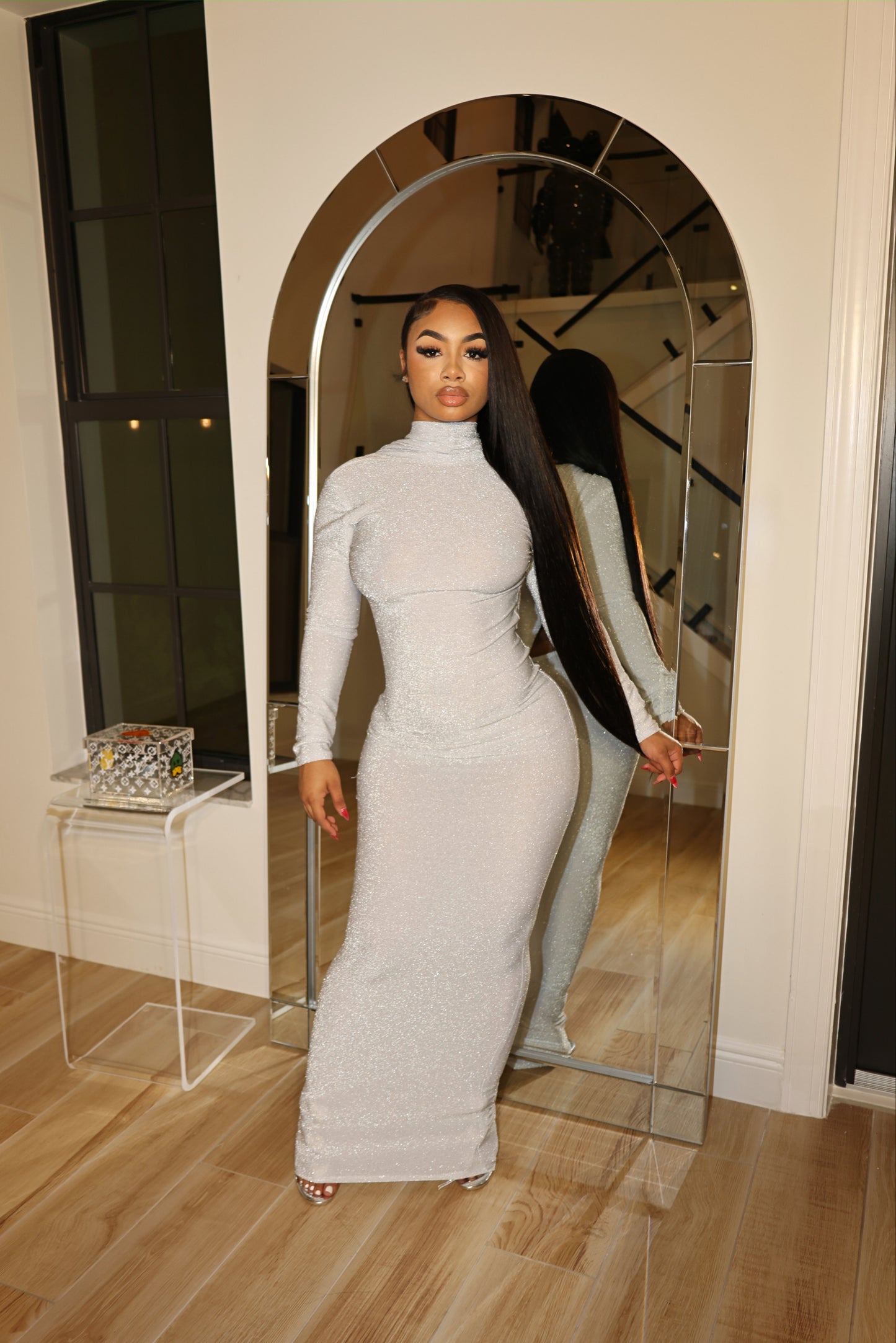 Dirty French Dress Silver