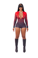 Fast Pace Racer Suit Red