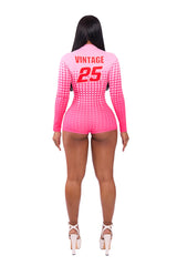 Fast Pace Racer Suit Pink