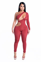 Temptation Jumpsuit Red