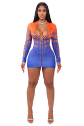 Fast Pace Racer Dress Orange