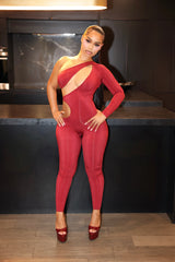 Temptation Jumpsuit Red