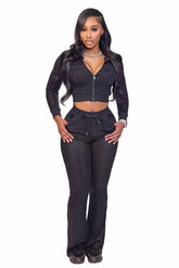 Sugar Metal Tracksuit Black