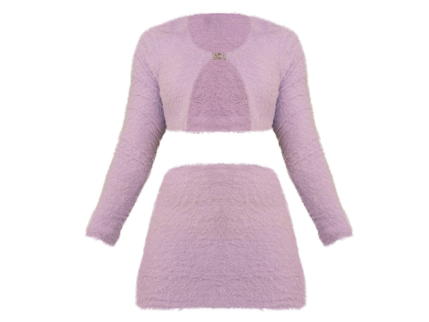 Ice Furry Skirt Lavender