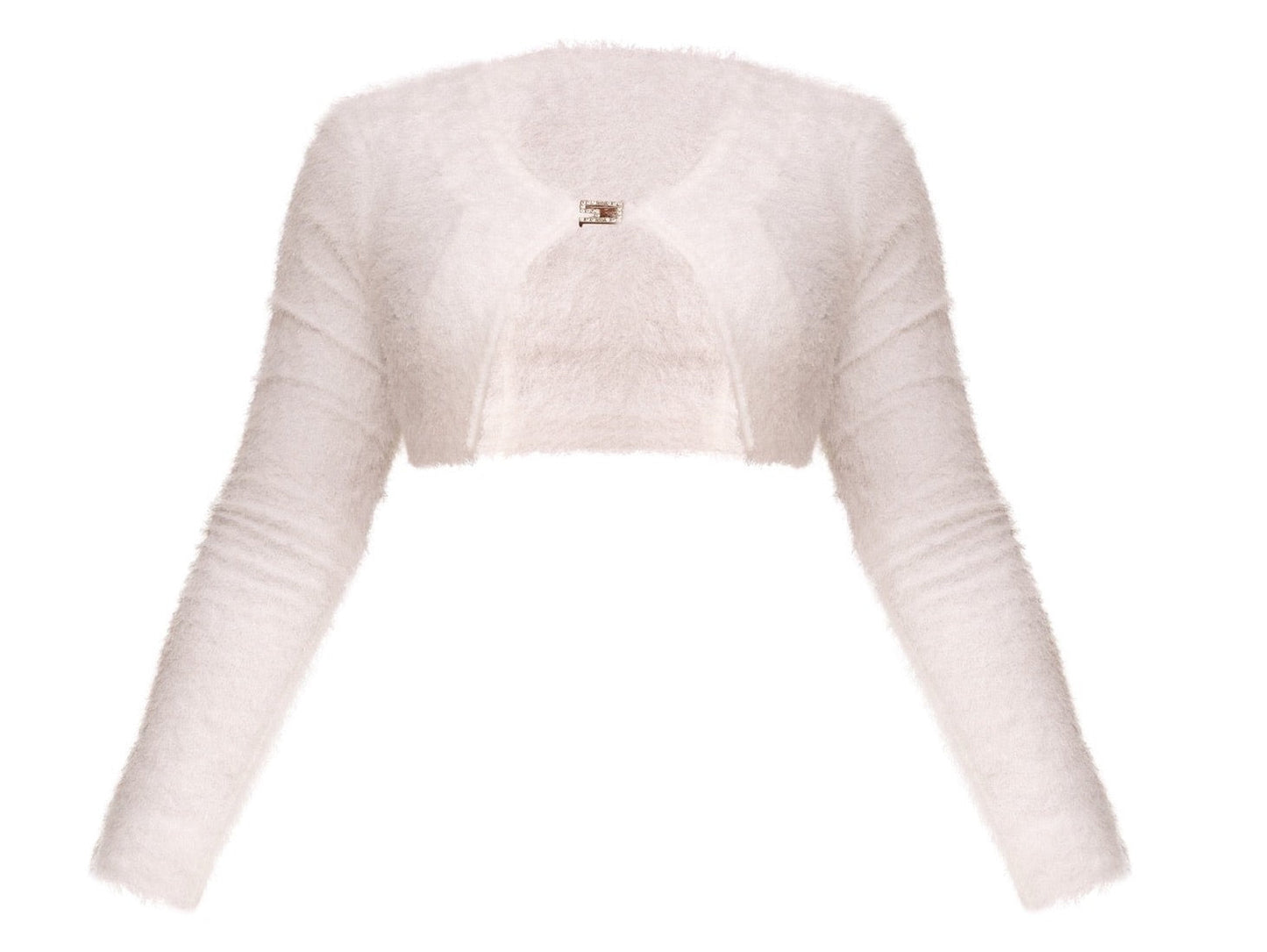 Ice Furry Skirt White