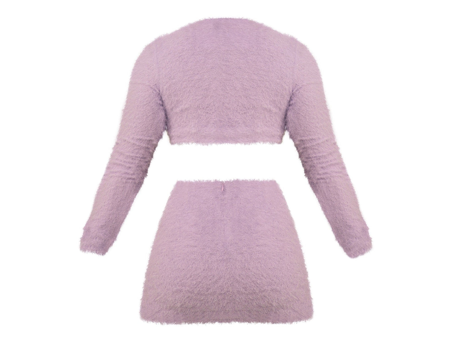Ice Furry Skirt Lavender