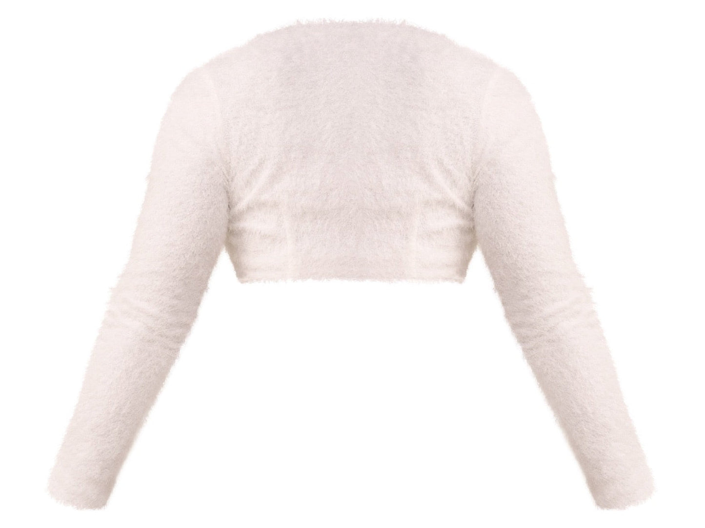 Ice Furry Skirt White