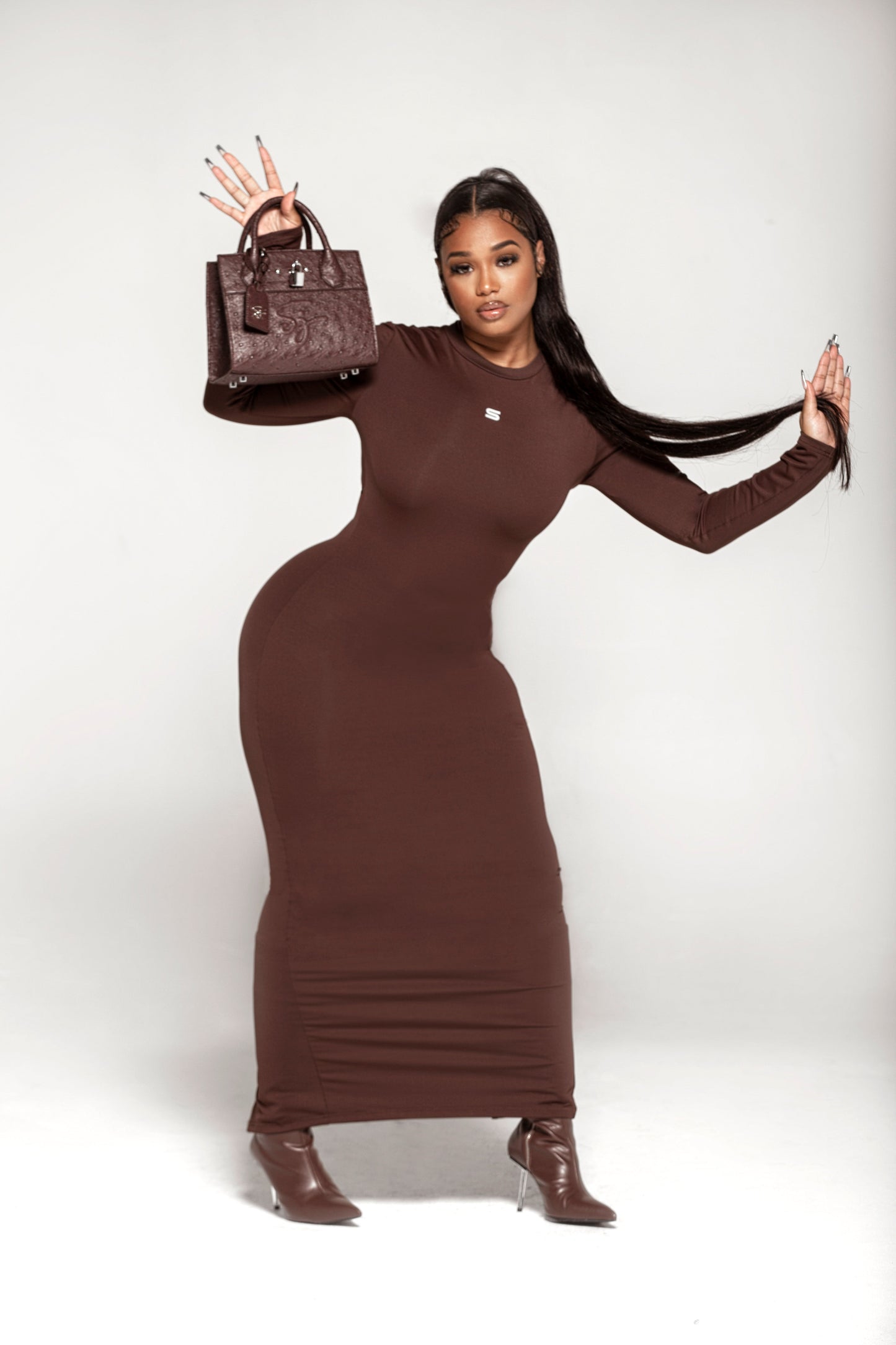 Rex Maxi Dress Brown