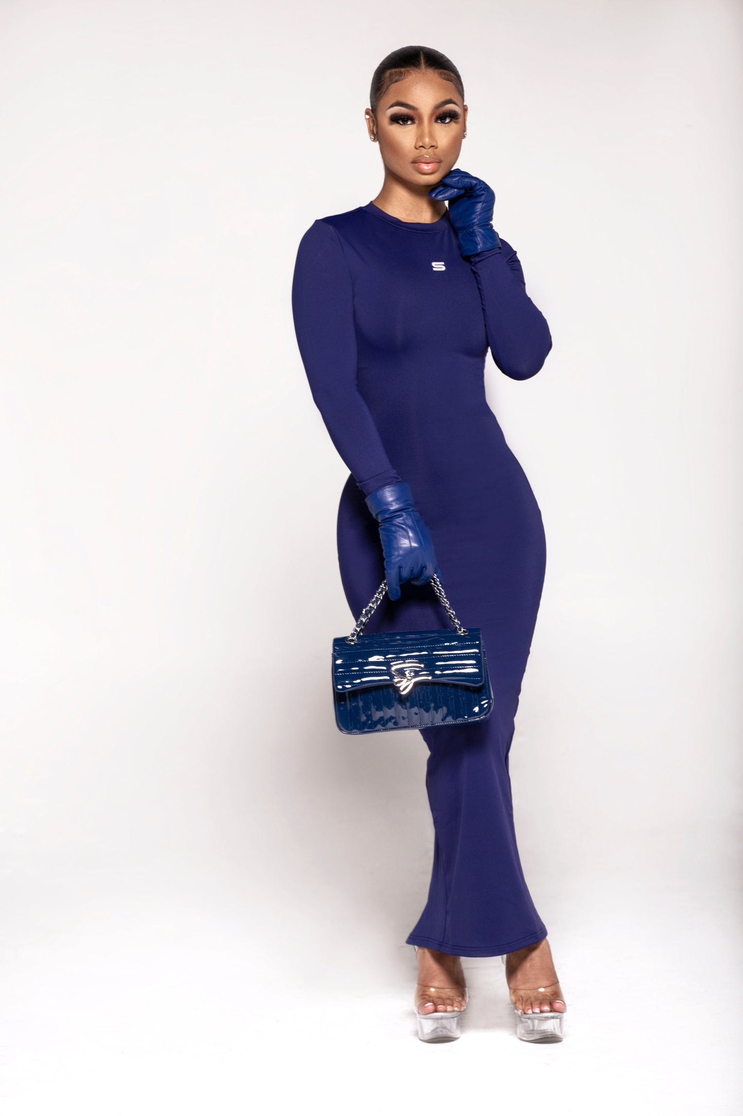 Rex Maxi Dress Navy