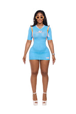 Court Side Football Dress Blue