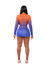 Fast Pace Racer Dress Orange