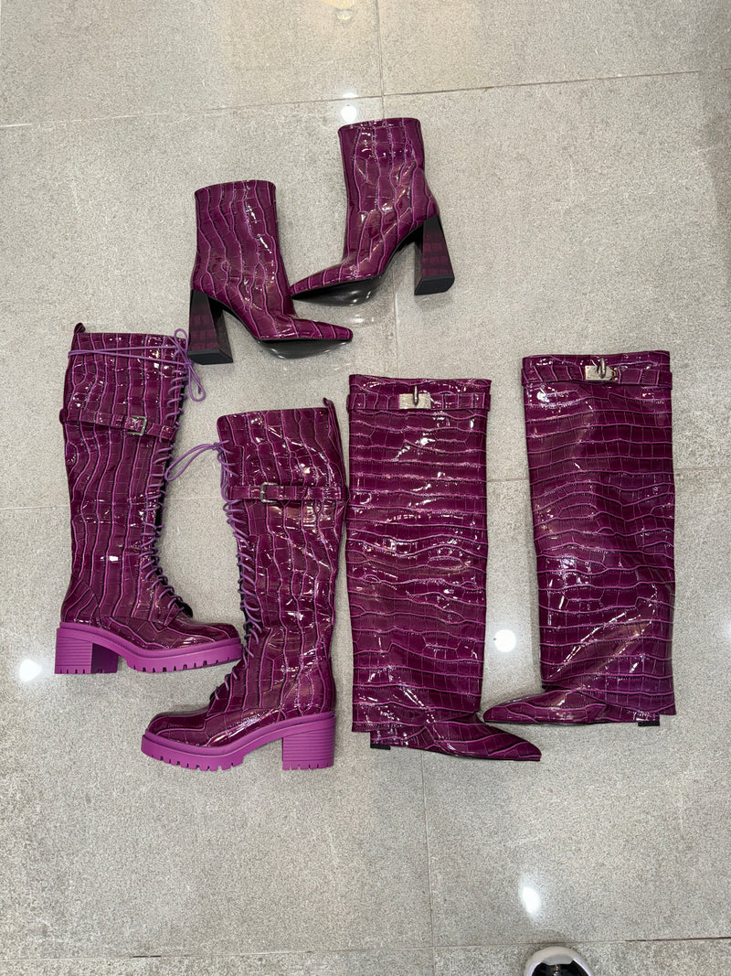 Gator Purple Combat Boots 1 of 1