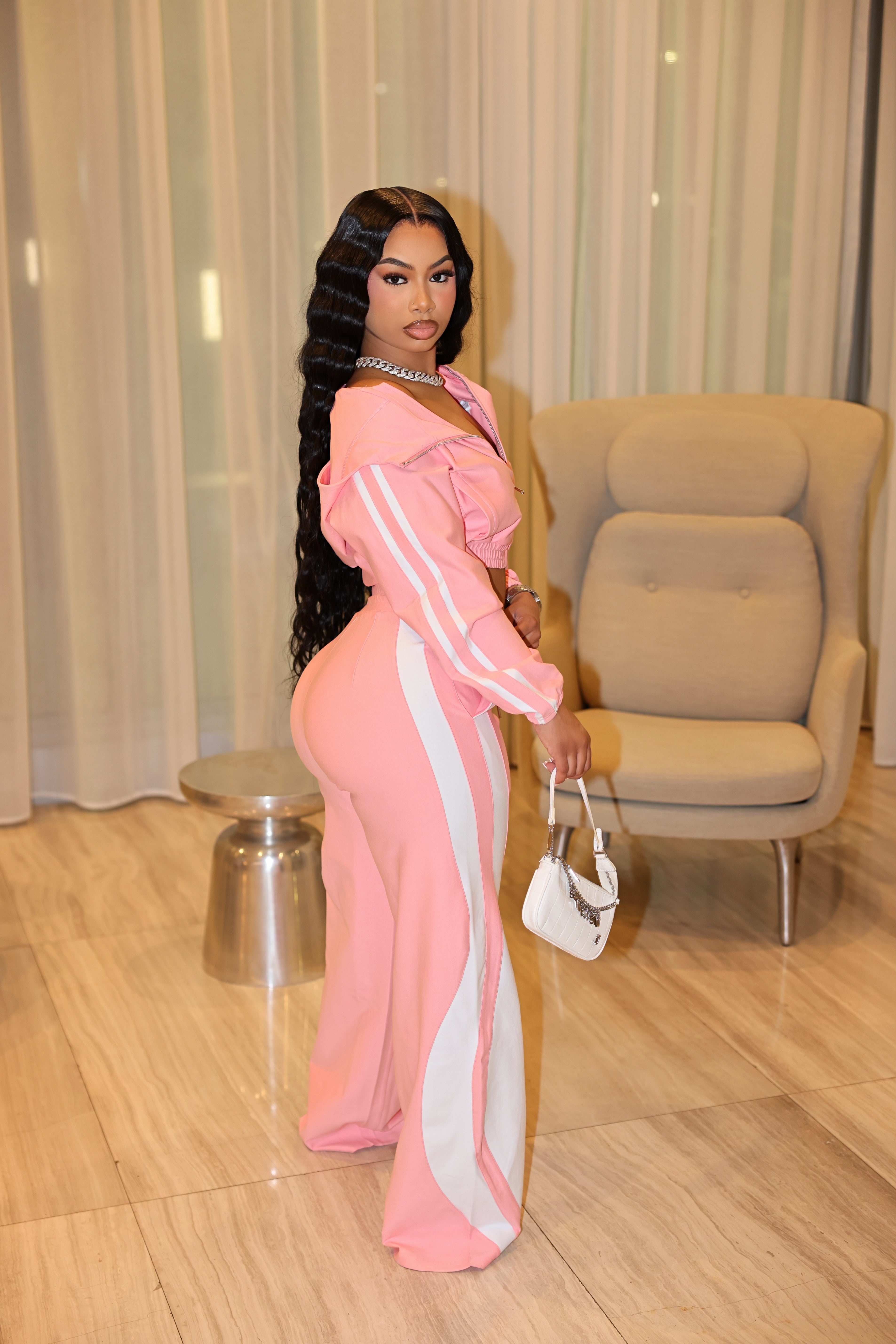 She Tea Tracksuit Pink