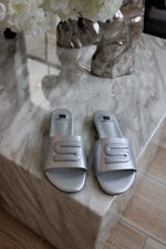 S Block Slides Silver