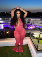 Honey Dew Jumpsuit Hot Pink