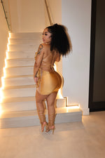 Ice Crystal Dress Gold
