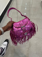 Metal fringe pink Purse 1 of 1