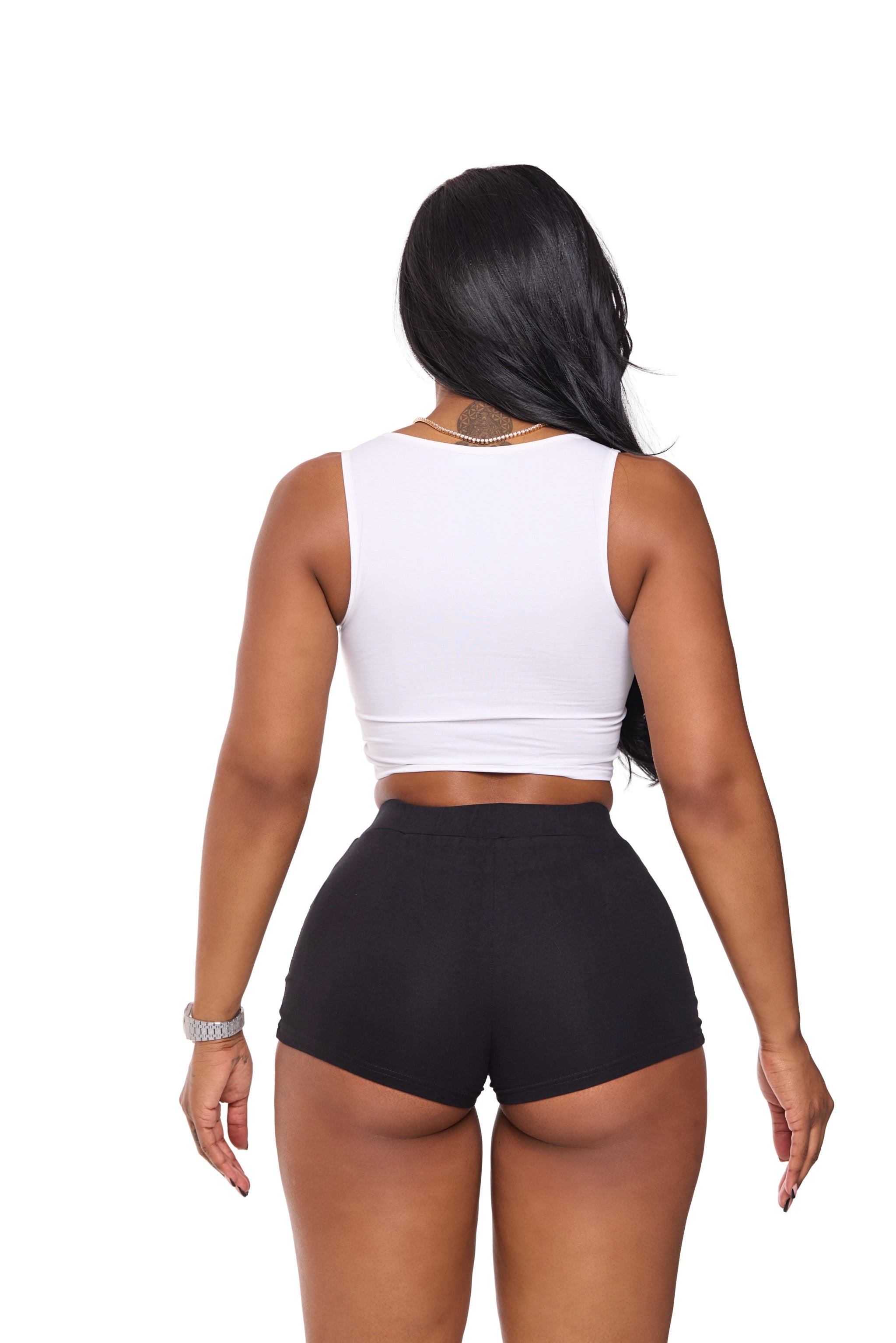Signature Crop Tank White