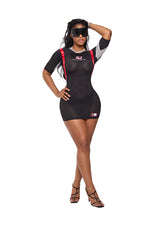 Court Side Football Dress Black