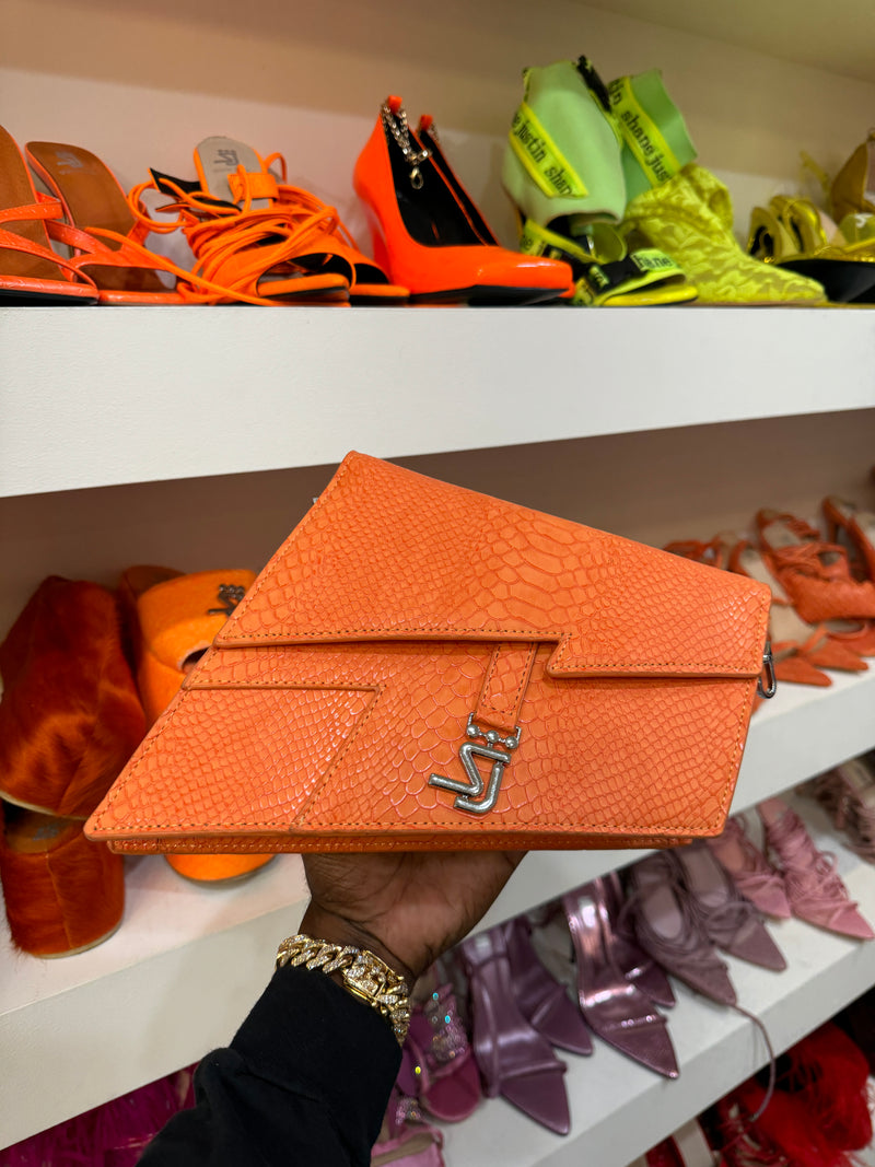 Orange Exotic Python Purse 1 of 1