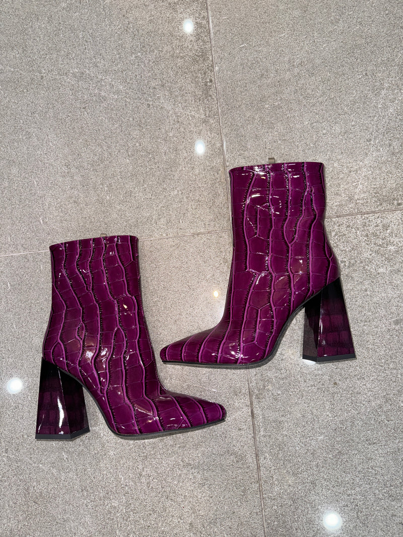 Gator Purple Ankle Boots 1 of 1