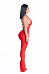Body Language Jumpsuit Red