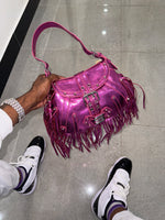 Metal fringe pink Purse 1 of 1