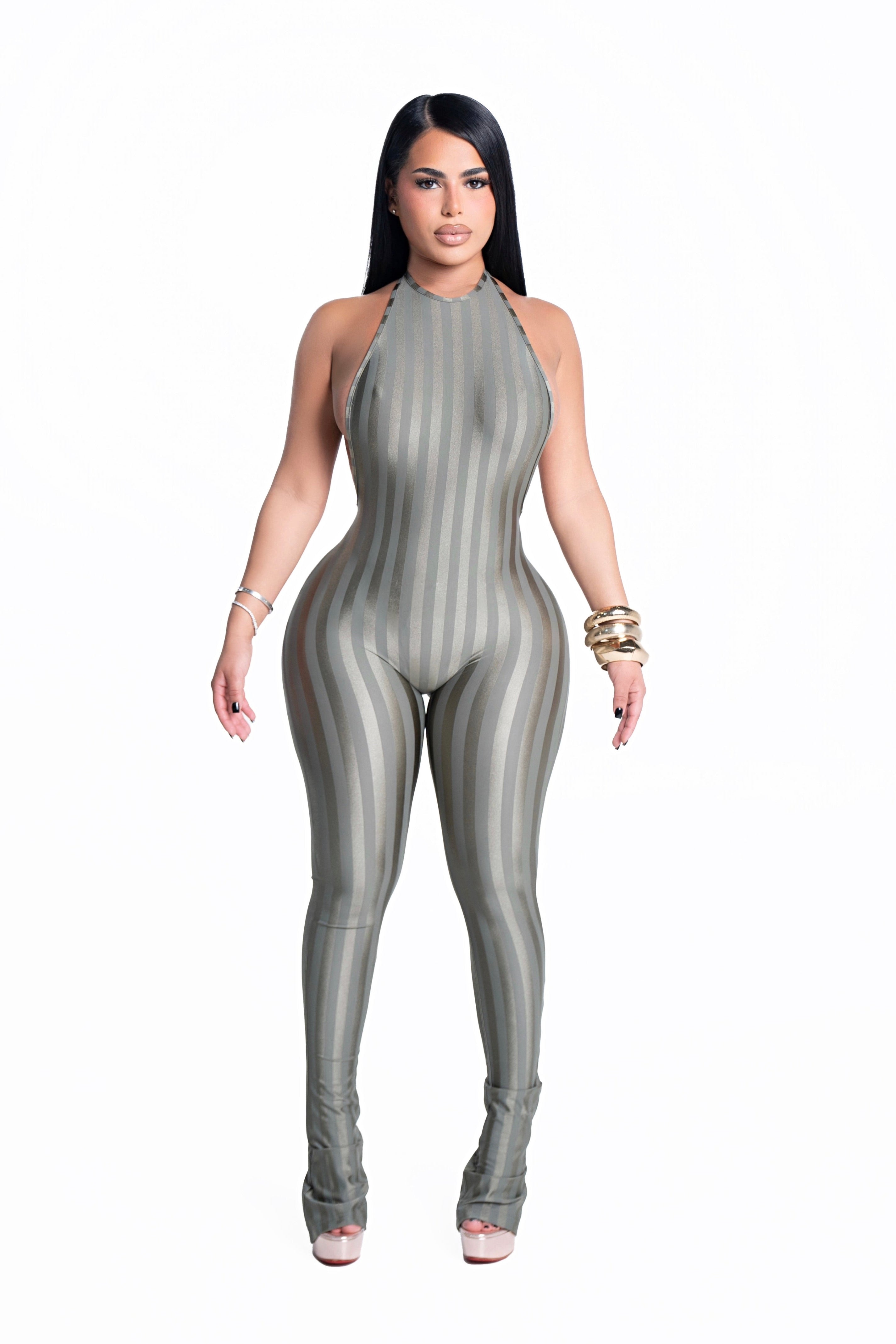 Body Language Jumpsuit Green