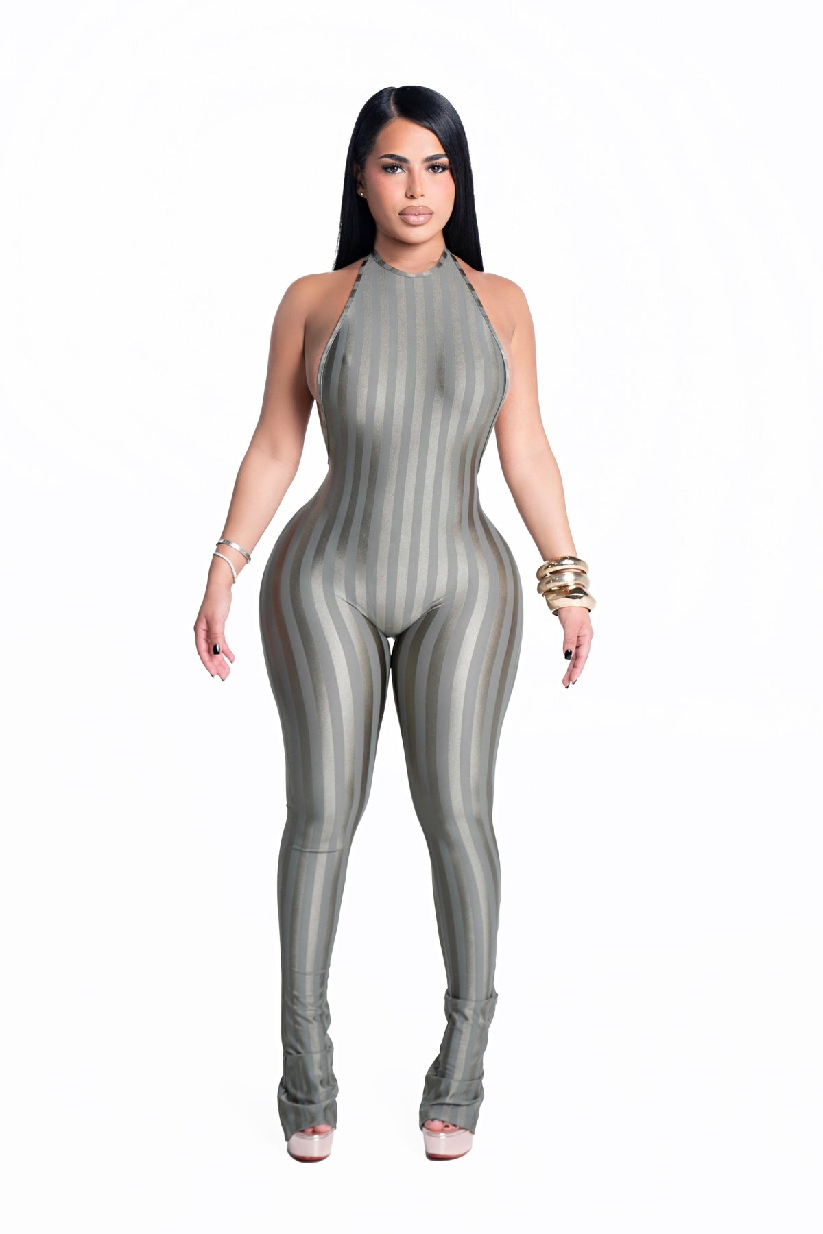 Body Language Jumpsuit Green