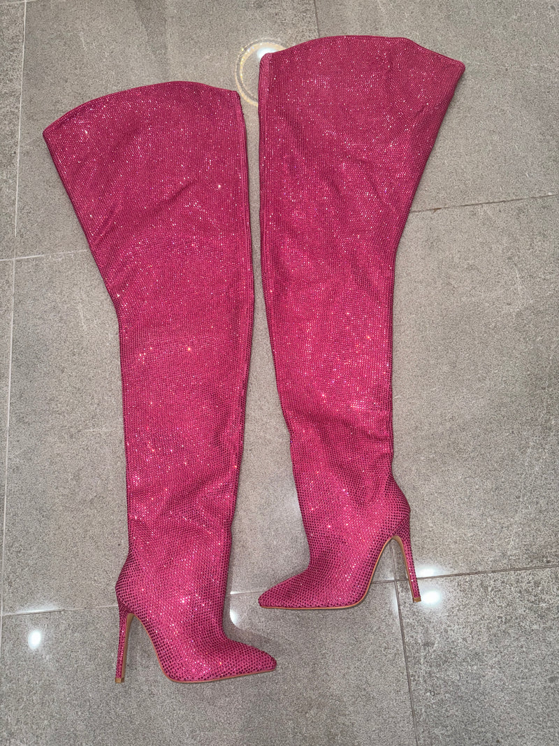 Pink Pussi High Boots 1 of 1