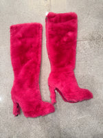 Pink Fur Boots 1 of 1