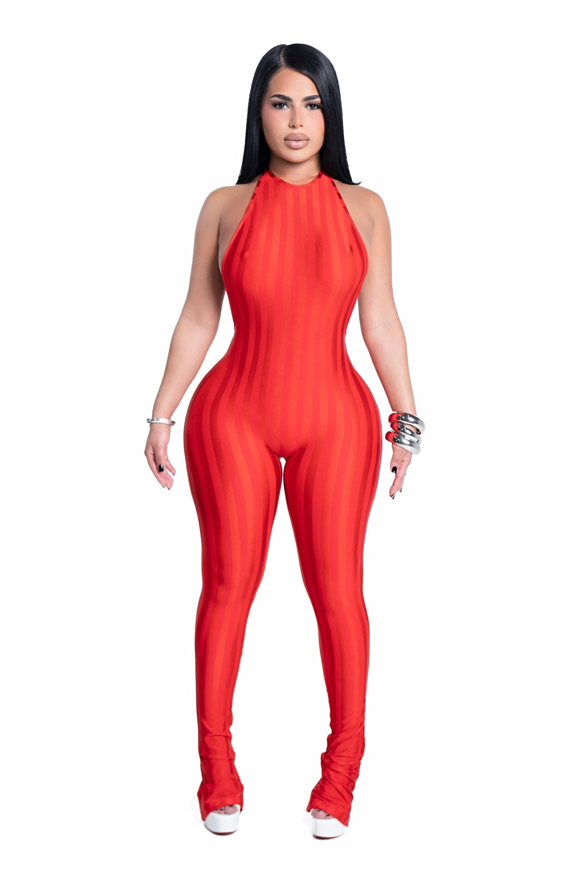 Body Language Jumpsuit Red