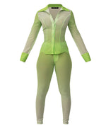 Bella Ombré Pants Green