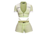 Velvet 2K Sage Green Shorts