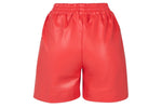 Raw Leather Shorts Red (The Rawest)