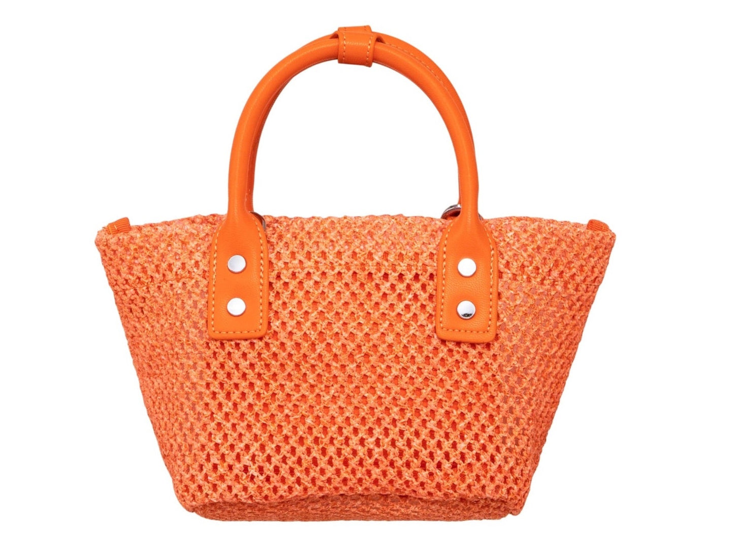 Basket Knit Bag Orange