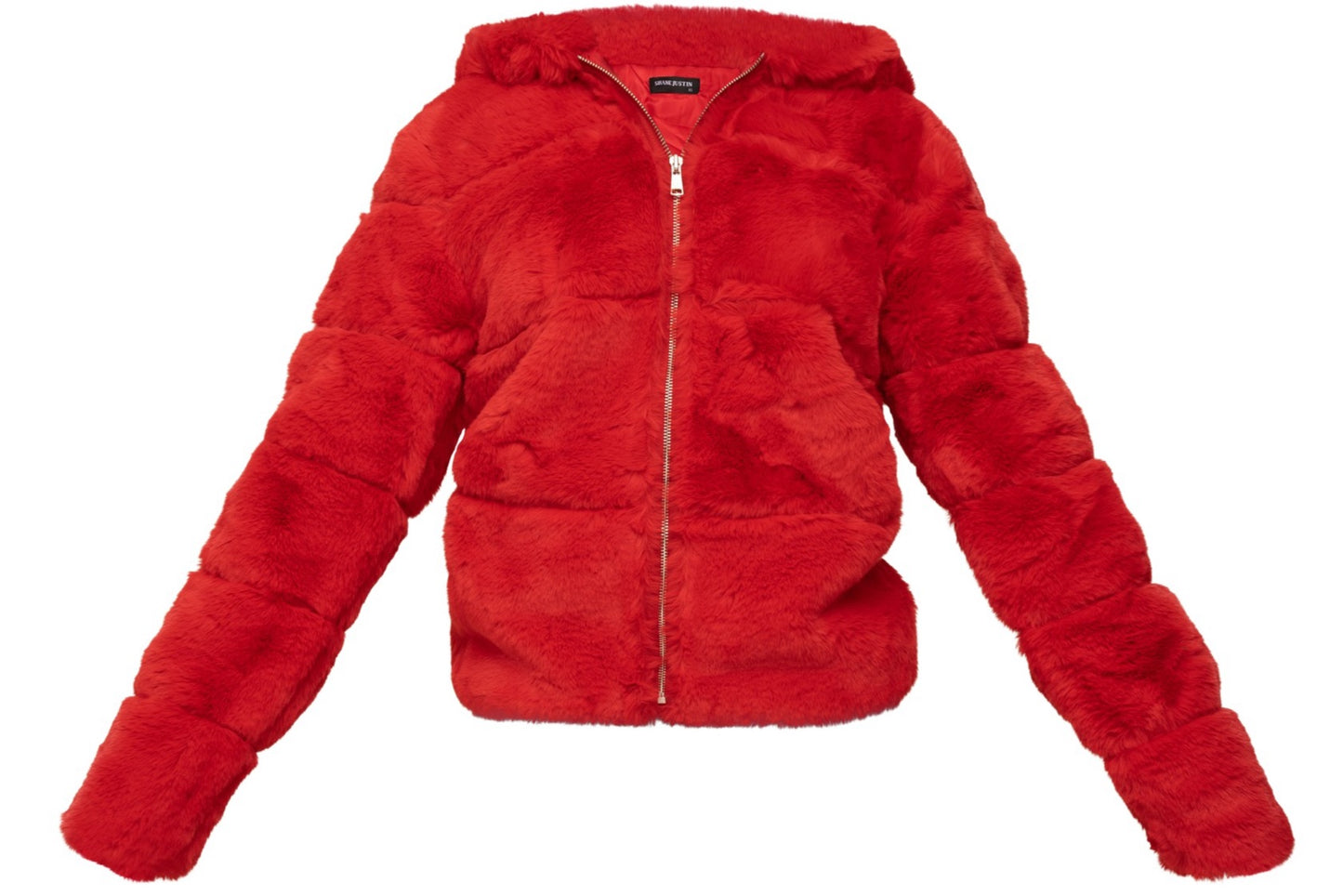 Unisex Fur Coat Red