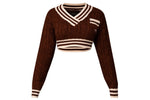 Raw Crop Sweater Brown (The Rawest)