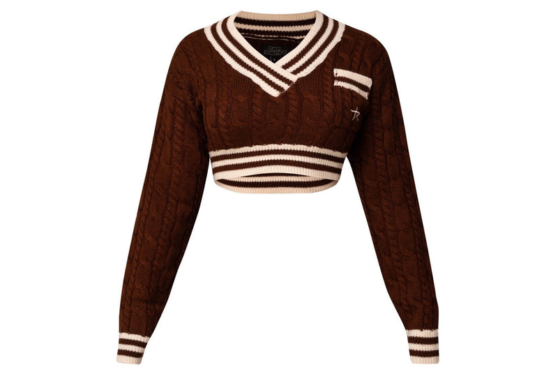 Raw Crop Sweater Brown (The Rawest)